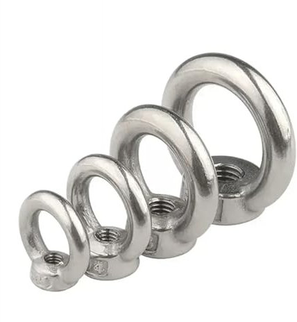 1-2 Stück M3 M4 M5 M6 M8 M10 M12 304 Edelstahl Augenmutter/Schraube Augenschraube Augenschraube Hakenmutter Ösenschraube(Eye Nut,M3 x2pcs)