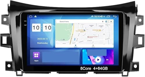 Carplay-Bildschirm Android 15 Autoradio für Navara für Terra 2017-2025 für mit kabellosem Carplay Auto(8 Core 4g+WiFi 4g+64g)