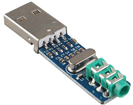 HALJIA 5V Mini PCM2704 Sound Card Decoding Module DAC Decoder Board for PC Computer USB Powered HIFI Level Compatible with Computer EK1278