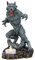 Ebros Gothic Werwolf Teelichthalter Statue Lycan Beast Wolf Mann Figur Werwölfe Direwolf Fantasy Decor Skulptur für Halloween Unterwelt Macabre Mystic Deko Kerzenhalter