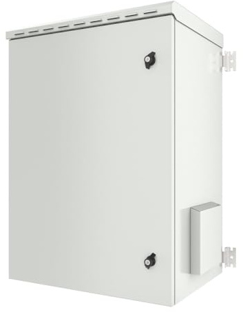 LOGON RWMIP55W16U45W Wall Mounted Rack 16U White Shelving Unit - Wall Mounted Rack, 16U, Steel, White, 48.3 cm (19), IP55)
