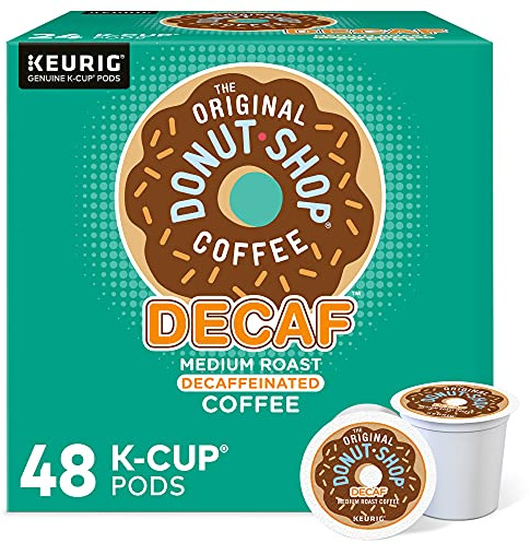The Original Donut Shop Decaf Keurig Single-Serve K-Cup Pods, Medium Roast Coffee, 48 Count
