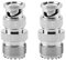Fydun HF Koaxial Adapter 2 Stück BNC-Stecker auf UHF SO239 PL 259 Buchse HF Koaxial Adapter Testkonverter Antennen Adapter