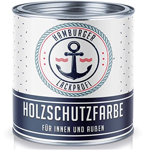 PU Holzschutzfarbe MATT Mausgrau RAL 7005 Grau Hochwertige Wetterschutzfarbe Holzfarbe Holzlack - PU verstärkt, UV-beständig und Wetterbeständig - Hamburger Lack-Profi (5 L)