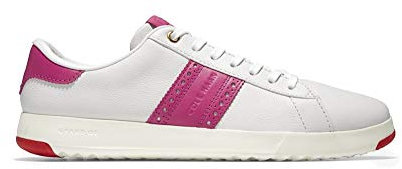 Cole Haan Grandpro Tennis Classic Edition Sneaker, Scarpe da Ginnastica Donna, Avorio CK Fucsia Oro Multi Strap Optic Bianco Fiamma Scarlatto, 41.5 EU