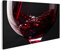 islandburner Tableau sur Toile Verre à vin Rouge Fond Noir 2 Cadre Affiche Poster Murale Tableaux