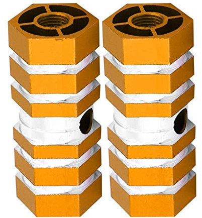Aluminiumlegierung Fahrrad Hinterachse Peg Fahrrad Fahrrad Sechskant Fußpfosten Pegs BMX Pegs(Gold)