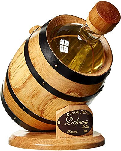 1 Thermo-Fass Debowa Polska mit Debowa Oak Vodka 700ml a 40% Vol. beczka termo