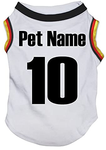 Petitebelle Personalisieren Nationales Thema Hundewelpen-Shirt (Deutschland-2, Small)