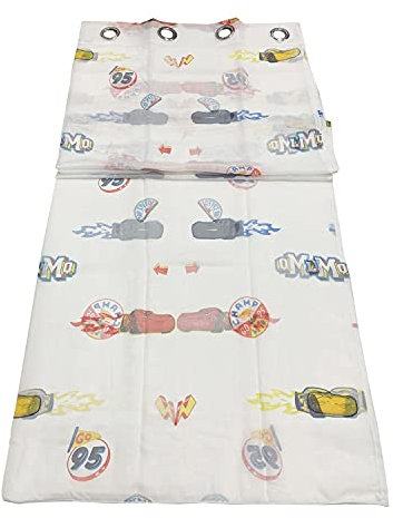 Nada Home Vorhang Cars Disney 1 Schleier Geschenkidee Kinderzimmer 140 x 290 mit Nieten 4292