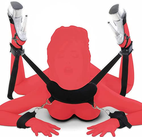 Bdsms Bondageset Fessel Set für Bett Fesseln für Sex Spielzeug Extrem Sklavin Anfänger Handfesseln Hand und Fuß Bettfesseln Sexspielzeug für Paare Frauen Extrem Sex Handschellen Bett Plüsch FußFessel