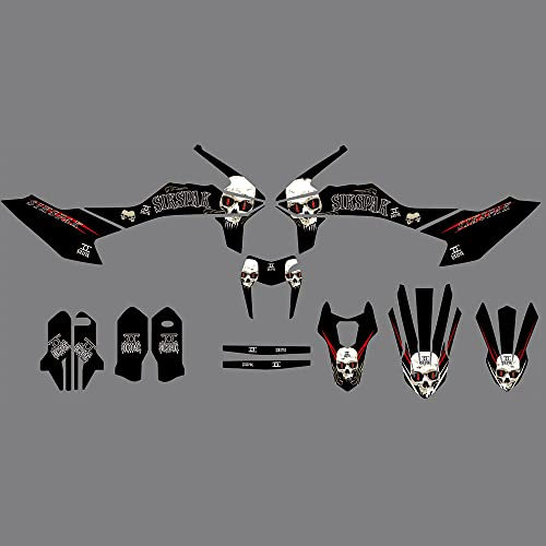 MXP Graphics 3M Custom ATV Aufkleber Grafik-Kits, kompatibel mit KTM SMCR 690 2019 2020 2021 (1127)