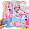 LG-Imports 3X Geduldsspiel Wasser Flamingo Vögel Ringe Kinder Wasserflipper Tiere Bunt 16cm Mitgebsel