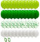 70 Stück Luftballons - Grün Konfetti Helium Ballons für Taufe, Kindergeburtstag, Dschungel & Safari Party Dekoration