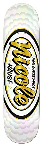 Real Skateboard Deck Nicole Hause Pro oval, 21,6 x 80,9 cm