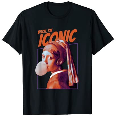 Vermeer Perlen-Ohrring I'm Iconic, modern, ästhetisch T-Shirt