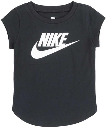 Nike Baby-Mädchen Futura S/S T-Shirt, Black, 24 Monate