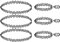 9 Pezzi Girocollo Collane Set Collari Elasticizzati Per Ragazze Ragazze Bambini Donne In Gomma Plastica (Nero)