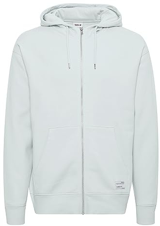 !Solid SDLenz Zipper Herren Sweatjacke Cardigan Jacke Hoodie mit Kapuze und Taschen Oversize, Größe:M, Farbe:Ice Flow (134404)
