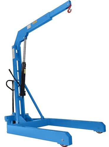 kaiserkraft | Werkstattkran BLUE | Tragfähigkeit 1500 kg | Fahrgestell parallel | Hydraulik doppelt wirkend