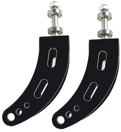 WWJ Manuelle Rollstuhl-Vorderrad-Stahlgabel, 10-Zoll-Vorderradgabel mit Lagerrollstuhlzubehör, 2 STK