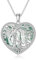 Collana da donna con albero della vita, in argento Sterling 925, madre figlia/figlio, albero della vita, famiglia, ciondolo a forma di cuore, idea regalo per mamma e bambini, 22 * 23 * 3,5