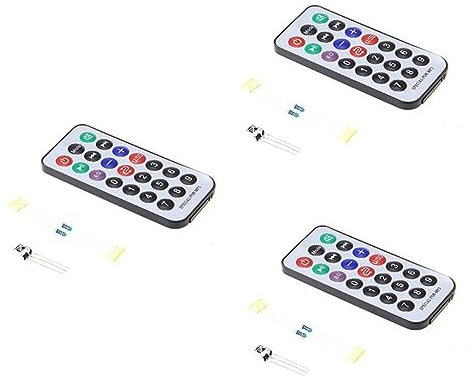 HOMSFOU 3St Fernbedienung Fernbedienung drahtloses IR-Modul Fernbedienung des Steuermoduls Modul Fernbedienung Kit-Fernbedienung für Infrarot-Fernbedienung IR-Fernbedienung kabellos Suite