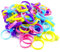 SENRISE 100Pcs Pastry Bag Ties, Reusable Silicone Icing Piping Bag Ties, Multi-Color Decorating Bag Ties for Baking Cupcakes Cookies