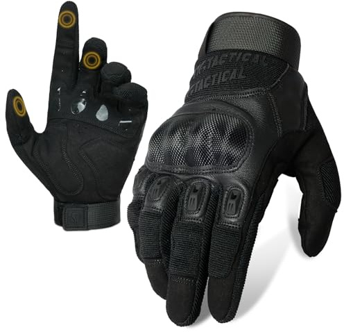 1TG Tactical Men's And Women's Cycling Gloves Full Finger Gloves Gel Cushion Touchscreen Motorbike Gloves, Designed For Work Sports, Motorbikes, Cycling, Camping, Hiking
