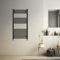 Blümme Heated Towel Rail Bathroom Ladder Radiator Straight 1200 x 600mm Central Heating Towel Radiator Warmer Black