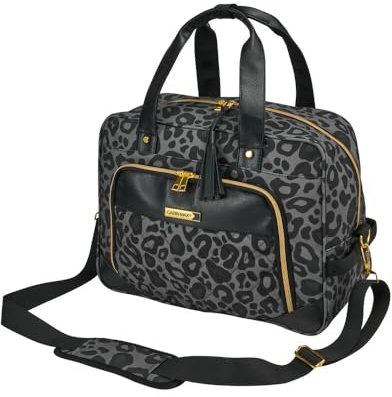 Cabin Max Vela Ladies Tote Holdall 40x30x20cm Flies Free on WizzAir (24L Grey Leopard)