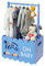 DUHARS Babykorb aus Holz für Babyparty, Babypartykorb mit Griff, Jungen und Mädchen Korb für Babygeschenke, Willkommensgeschenk Schwangerschaftsgeschenke für frischgebackene Eltern, Blau