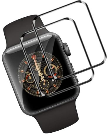 Carantee 2 Stück Schutzfolie für Panzerglas für Apple Watch Series 4/5/6/SE 44mm Folie, Ultra Klar Series 4/5/6/SE 44mm Displayschutzfolie, Bläschenfrei Antifouling Schutzglas für Apple Watch 44mm