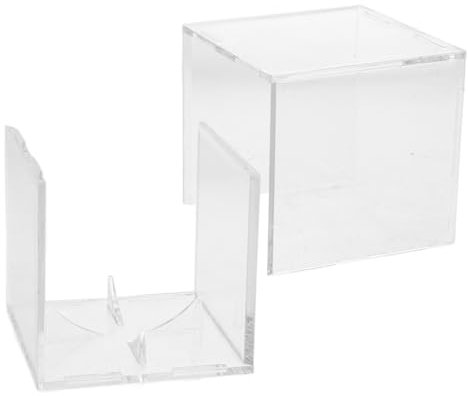 KOMBIUDA Transparente Figur Vitrine Arbeitsvitrine Sammler Vitrine Anzeige Von Baseball-erinnerungsstücken Baseball-halter-vitrine Baseball-würfel-fall Baseballhalter Acryl