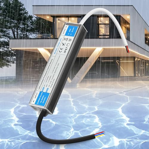 SUCIKORIO LED Netzteil 24V 150W 6,5A Wasserdicht IP67 Trafo LED Transformator 230V auf 24V Schlank Konstante Spannung LED Treiber Netzteil 24V Ultra Dünn Niedervolttrafo für Außen, LED Streifen