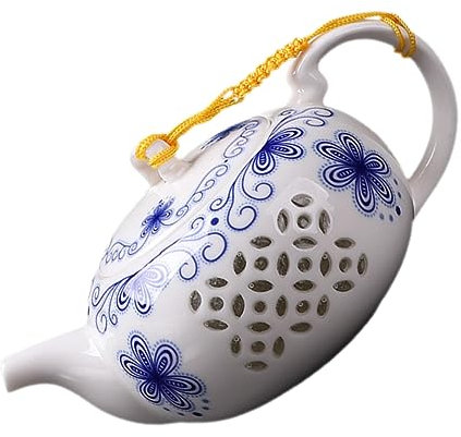 OKUMEYR Teiera in Porcellana Kung Fu da 150ml, Teiera Cinese Decorativa Resistente, Adatta per Casa, Ufficio e Picnic, Superficie Liscia Facile da Pulire