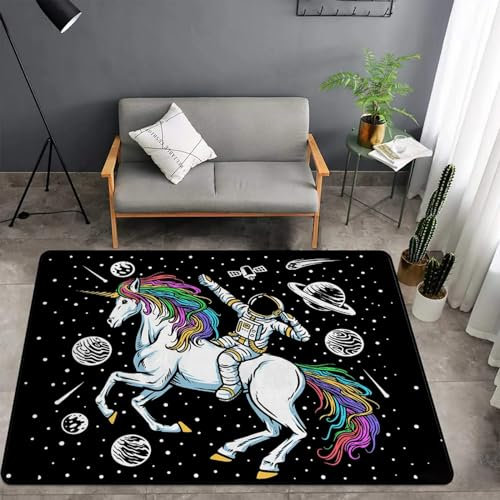 Weltraumastronaut 3D Gedruckte Matte Teppiche Anti-Rutsch Teppich Teppich Home Decoration Print Schlafzimmer Anti-Rutsch Boden Teppich 100 X 200 cm -Polyester-Soft-Touch -213635897