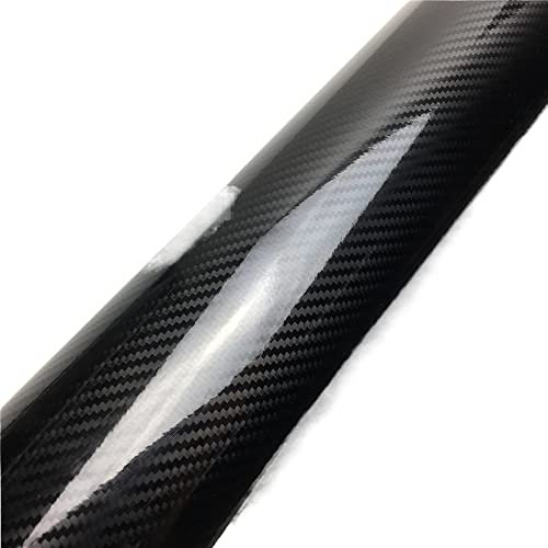 Kohlenstofffaser-Platten Kunststoff Verpackung Eth 2D To 6D Carbon Fiber Vinyl Car Wrap Film For Car Laptop Moto Carbon Black 152x(20-50) cm(5d Carbon Black,152X40 CM)