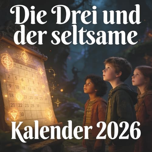 Die Drei und der seltsame Kalender 2026 : Ein magisches Abenteuer für Kinder und Entdecker jeden Alters