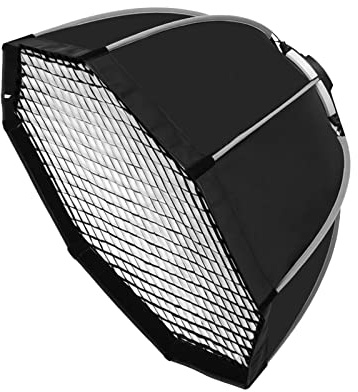 Triopo 55cm 65cm 90cm 120cm Photo Portabe Octagon Umbrella Softbox + Griglia a nido d'ape Outdoor Soft Box for Flash(55cm Softbox)