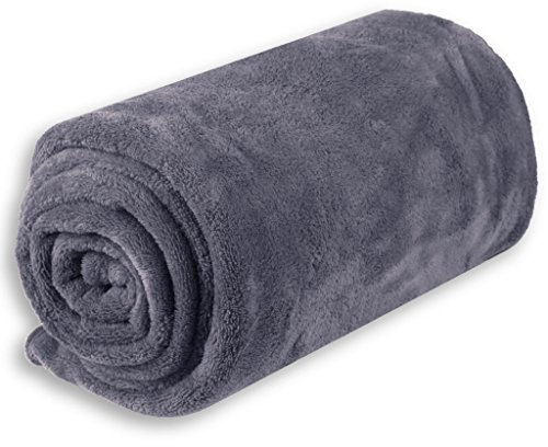 Bestlivings Babydecke Schmusedecke Kuscheldecke Krabbeldecke Wickeldecke Mikrofaser viele Farben und Größen (ca. 70x100 cm/steingrau - anthrazit)