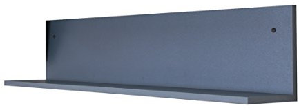 Flex-Well Küchen-Wandregal LUCCA | 1 Ablagefläche | Breite 100 cm | Platinblau-Metallic
