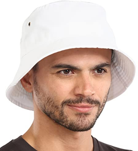 Tough Headwear Fischerhut für Herren – Fischerhut – Herren-Strandhut – Fischerhut für Damen – Strandhüte für Damen – Sonnenhüte Weiß