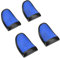 Extendeurs de Boutons L2 R2, Poignets allongés Contrôleurs L2 R2 Soft Touch, Allongement antidérapant, Sensations de la Main, Déclencheur de Boutons Extender Button Box pour PS4(Bleu)