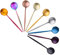 SBOMHS Espressolöffel Mini Kaffeelöffel set Bunt Teelöffel Edelstahl 12,7 CM Klein Löffel 9-teilige Tea Coffee Spoons für Kaffee Tee Gläser Dessertlöffel