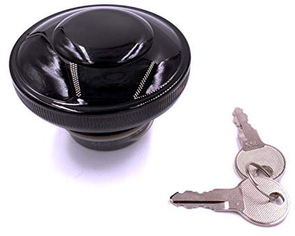 Schwarzer Tankdeckel Benzin mit belüftetem Schlüssel Harley Von 1996 bis Heute Sportster, Dyna, Softail