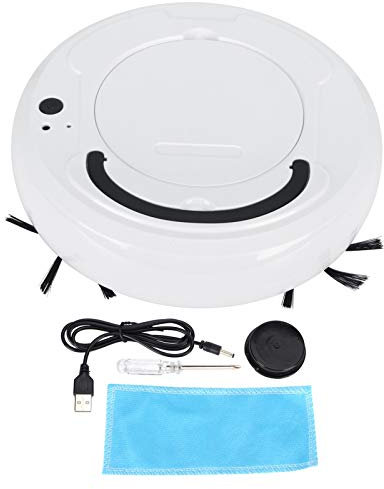 Fdit Robot Aspirapolvere e Mop Cleaner Multifunzionale Smart Pavimento Spazzante Ultra Sottile Pulizia Intelligente con Navigazione per di Animali, Moquette e Pavimento Duro