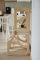 Weco Montessori Kinder Lernturm 2 in 1 Baum Design Tritthocker FSC Zertifikat Schreibtisch Montessori Möbel Küchenhelfer klappbar Stylisch Lernturm (Lackiert)