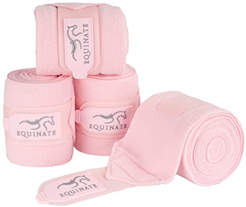 Equinate Fleecebandagen Harmony 4er Set in vielen Farben Bandagen Fleece Altrosa Pony