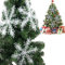 Fiocchi di Neve Decorativi Natale,30pcs Decorazioni Fiocchi Neve,Fiocchi di Neve di Glitter,Fiocchi Neve Natale,Bianco Fiocco di Neve da Appendere Decorazioni,per Decorazione Albero di Natale